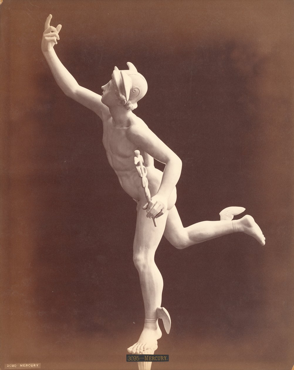 Estátua do deus romano Mercúrio (impressão de albúmen de prata) de American Photographer