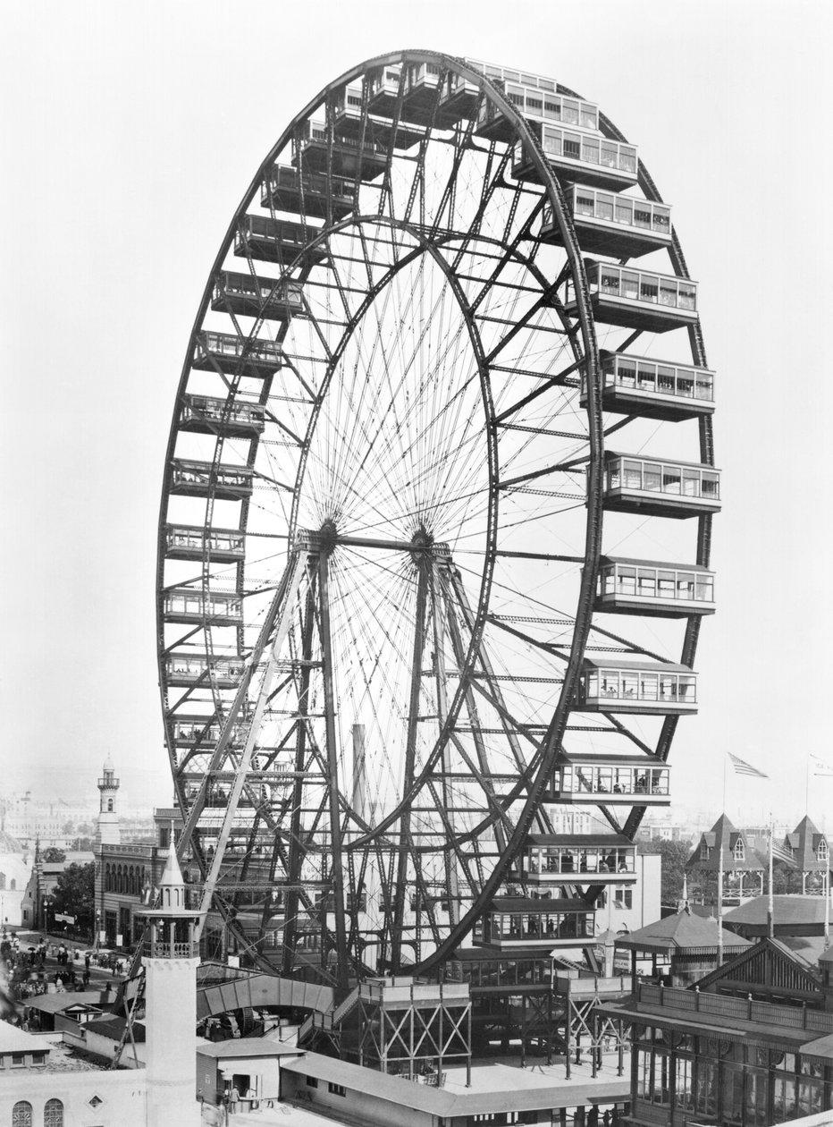 A roda gigante na Exposição Mundial da Colômbia de 1893 em Chicago de American Photographer