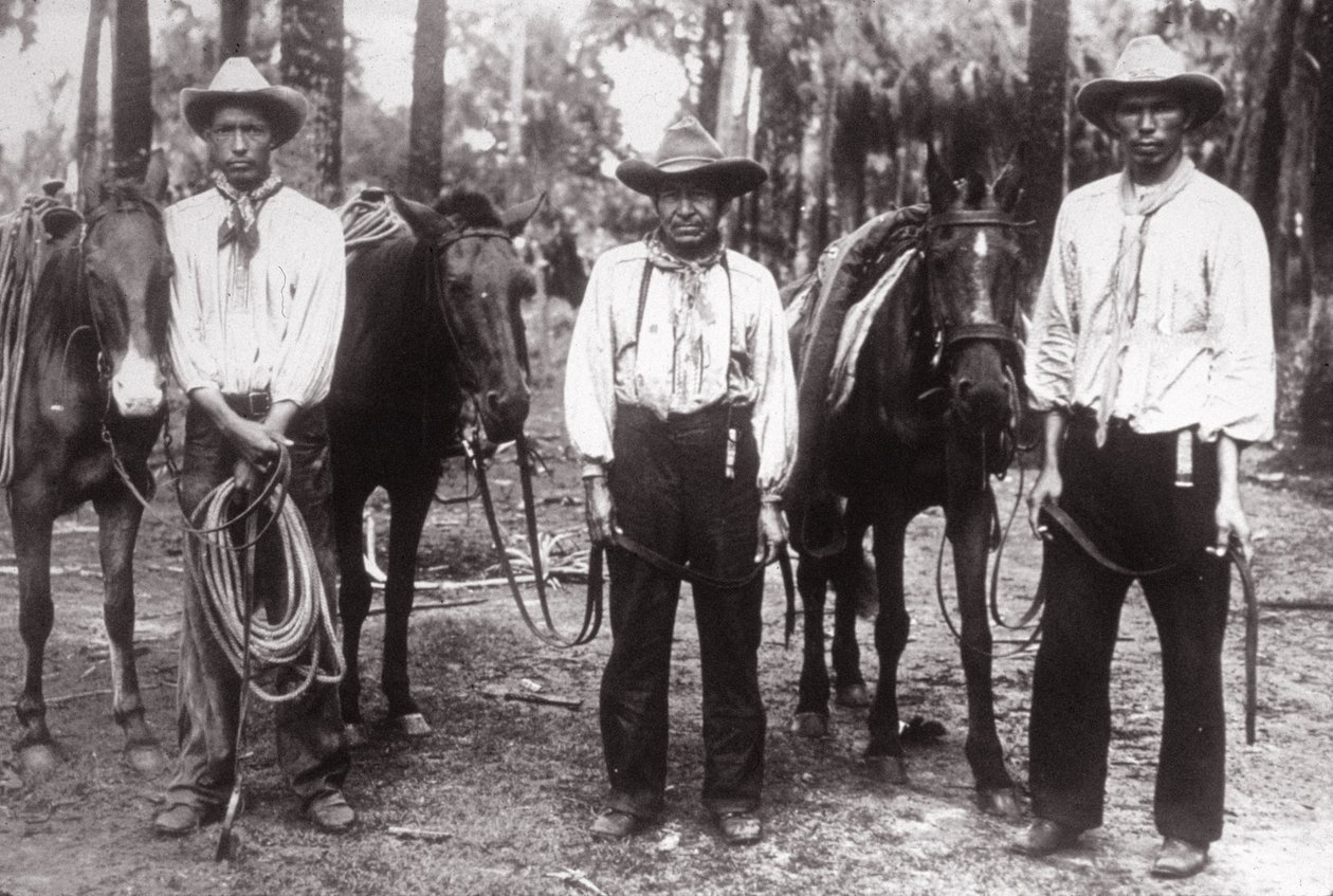 Três índios Seminole de American Photographer