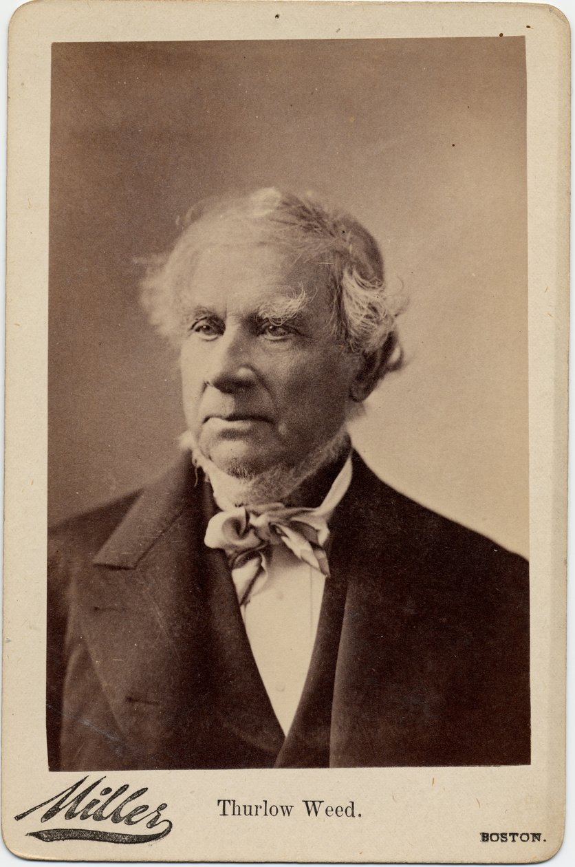 Thurlow Weed (1797-1882), político e jornalista americano; foto de George Miller, Boston (albumen photo) de American Photographer