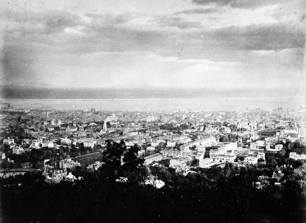 Vista, de, montreal, de, monte, parque real, c.1860-90 de American Photographer