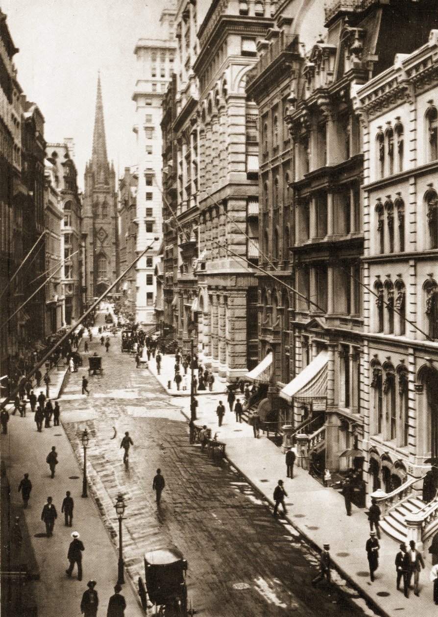 Wall Street, Nova York, 1898 de American Photographer