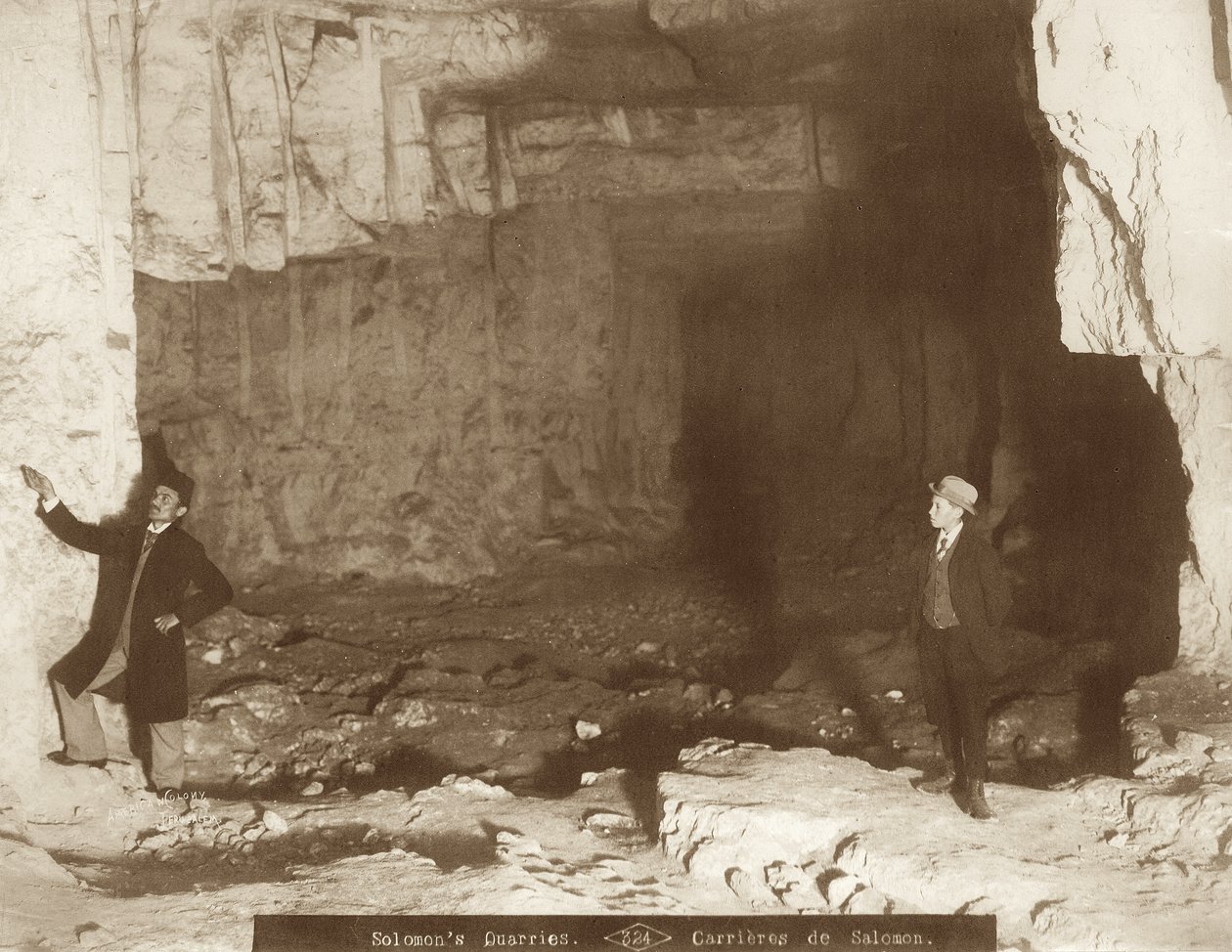 Gruta de Zedekiahs, Jerusalém, 1898-1911 de American Photographer