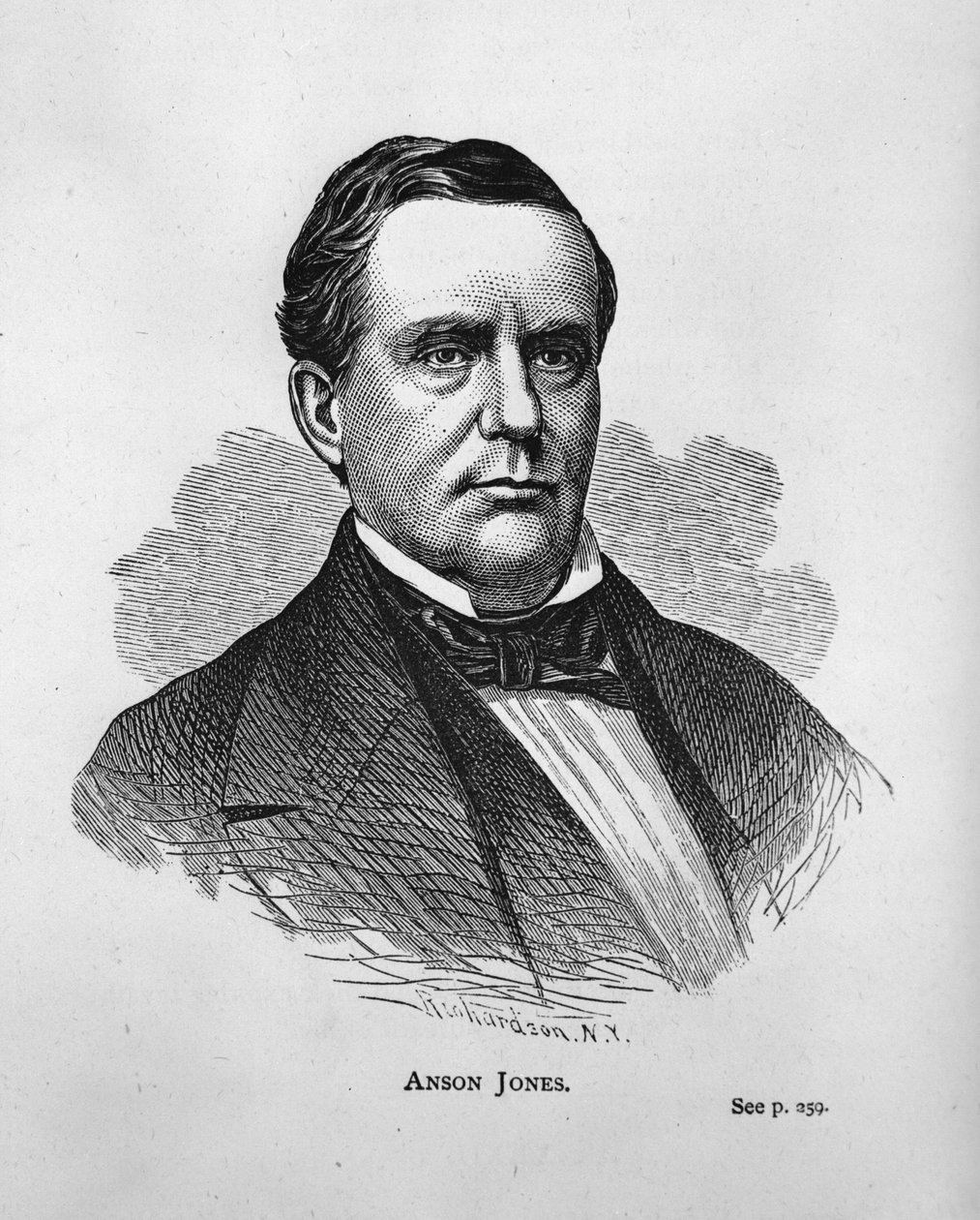 Anson Jones, da história do Texas Scrapbook de American School