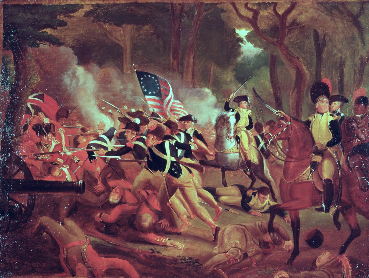 Coronel William Washington na Batalha de Cowpens, Carolina do Sul, 17 de janeiro de 1781 de American School