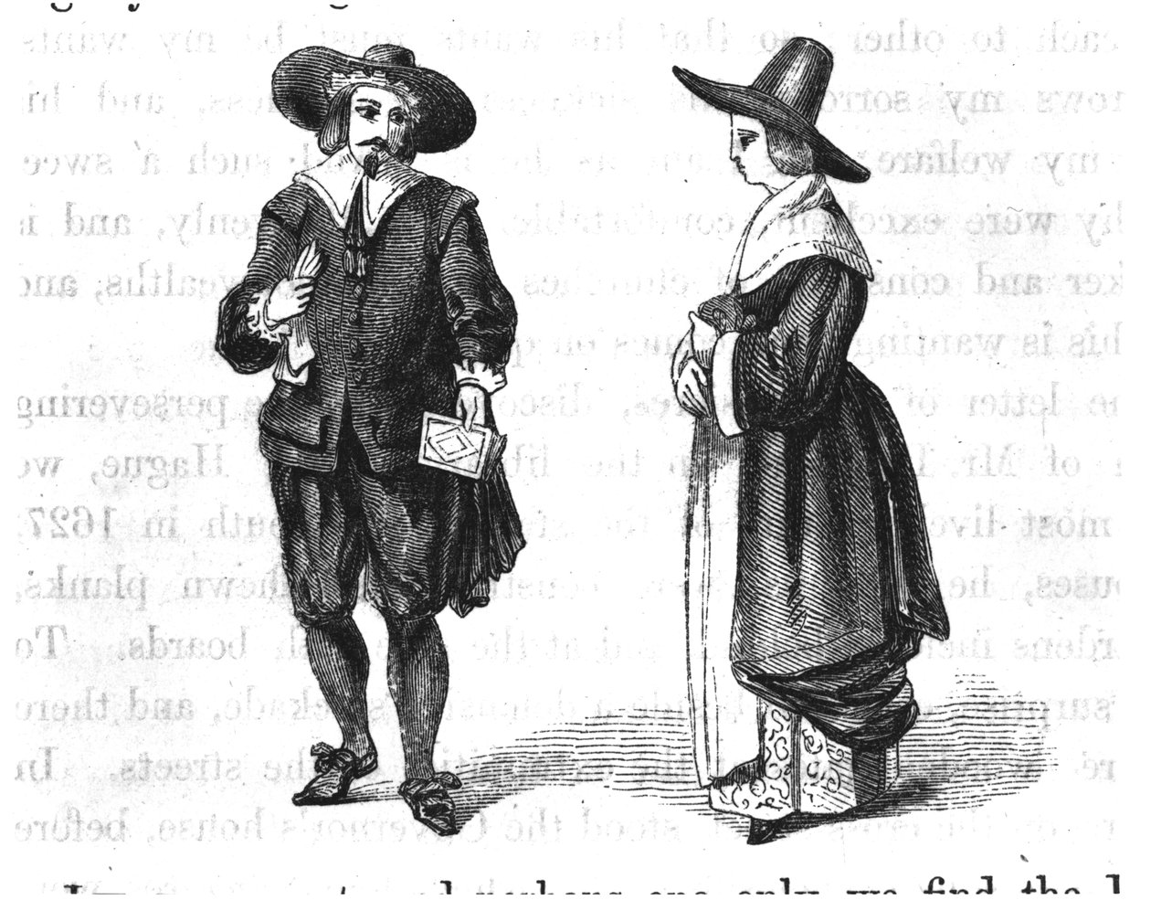 Traje dos Peregrinos, de &39;The Pilgrim Fathers&39;, de W. Bartlett, 1853 de American School