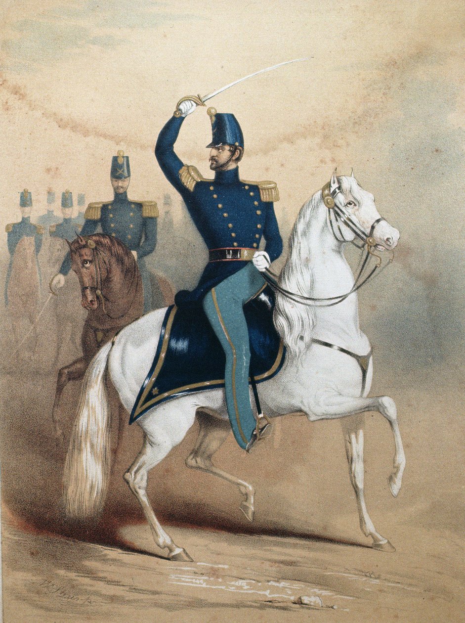 Capa de uma partitura de música para o Boston Light Dragoons de American School