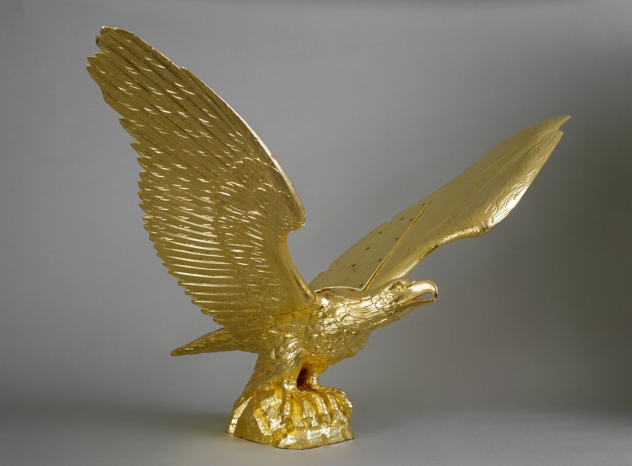 Águia, provavelmente da Nova Inglaterra, 1850-90 (madeira pintada) de American School