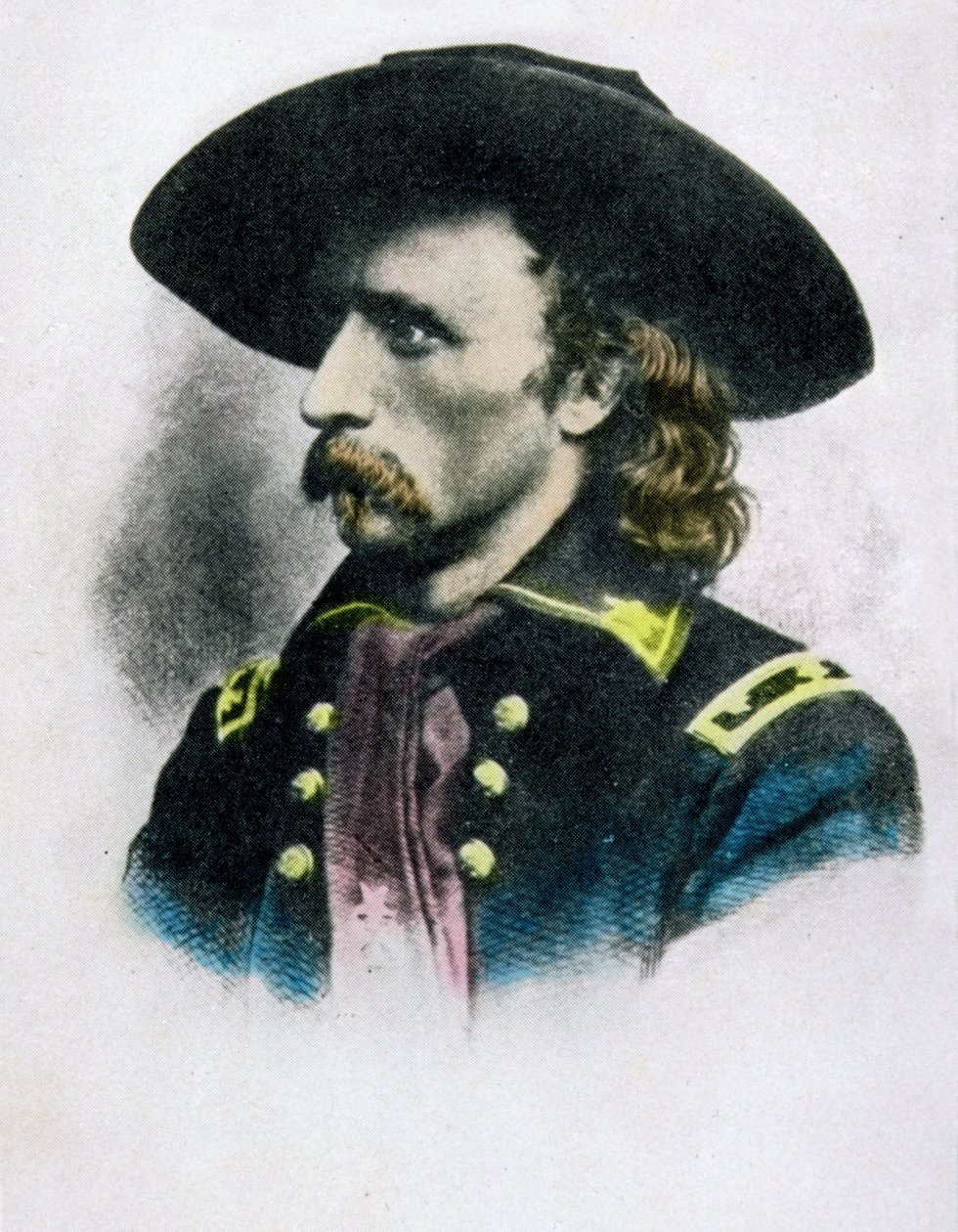 George Armstrong Custer (posterior coloração) de American School