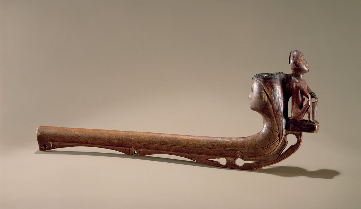Tubo Iroquois, c.1725 (madeira) de American School