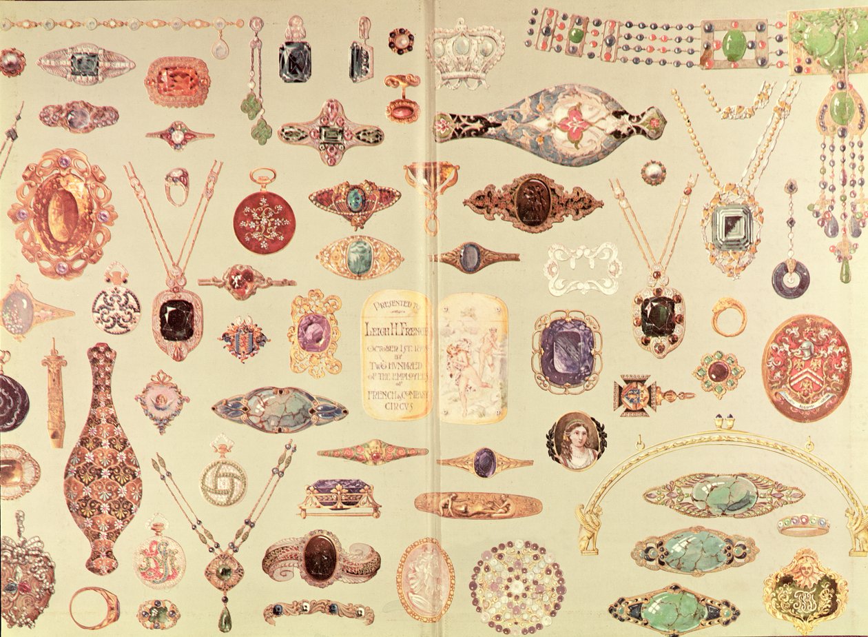 Joias do Catálogo Tiffany, 1890 de American School