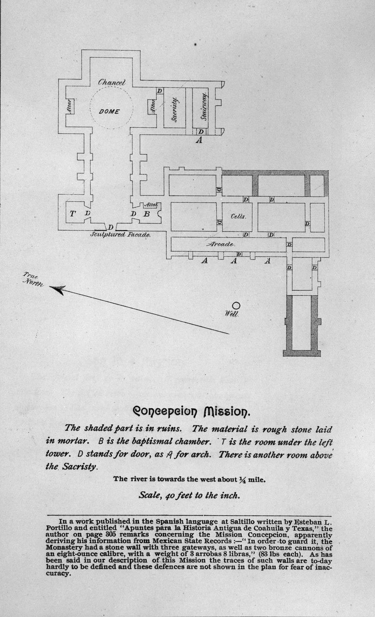 Layout de Nossa Senhora da Missão Purisma Concepción de Acuna de American School