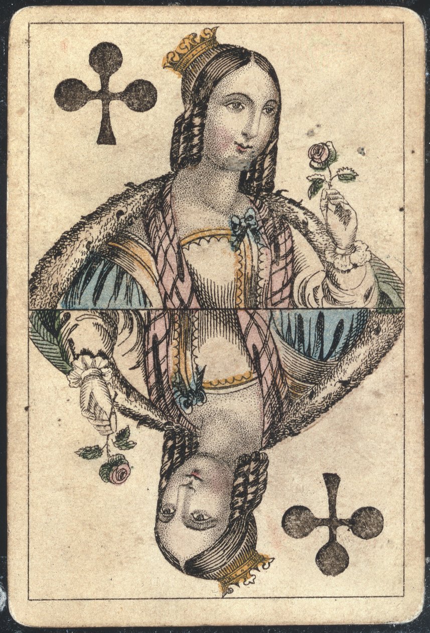 Cartão de jogo: Queen of Clubs de American School