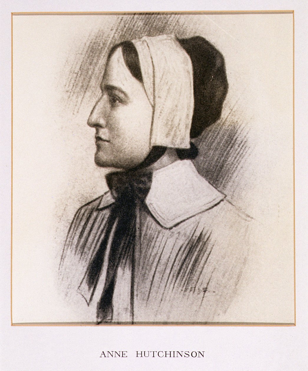 Retrato de Anne Hutchinson (1591-1643) de American School