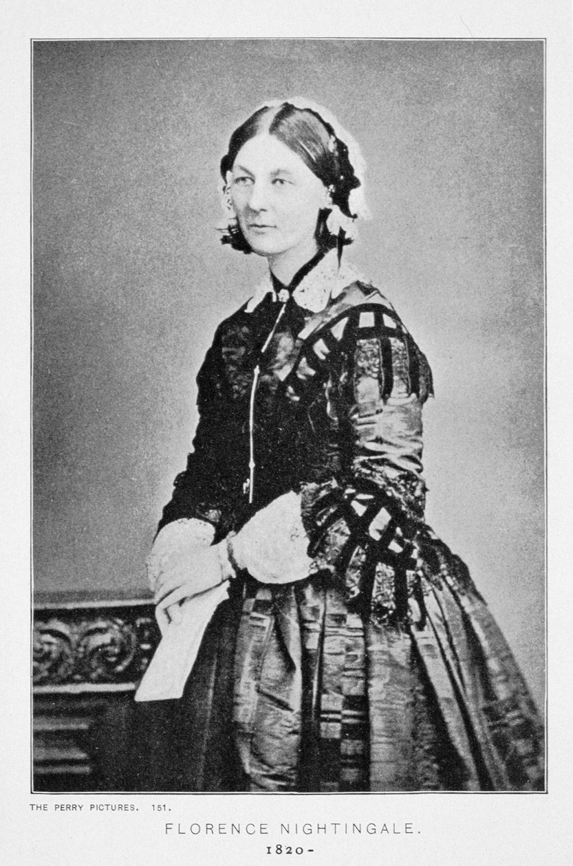 Retrato de Florence Nightingale (1820-1910) c.1860 de American School