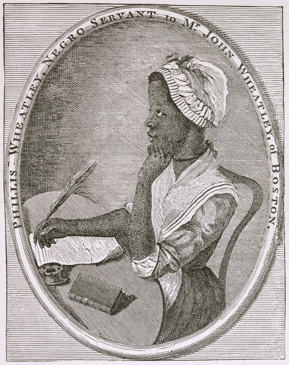 Retrato de Phillis Wheatley de American School