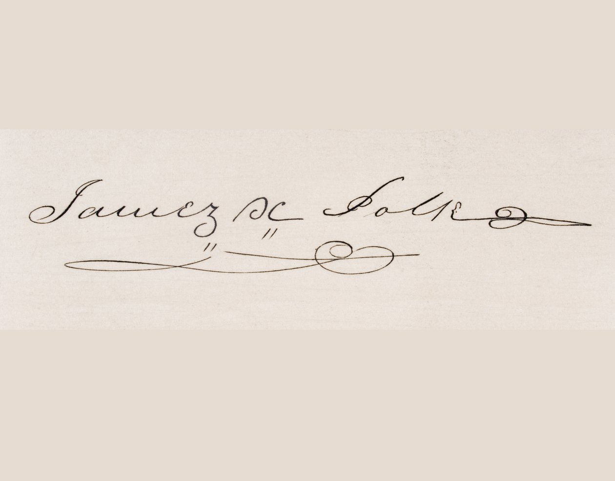 Assinatura de James Knox Polk de American School