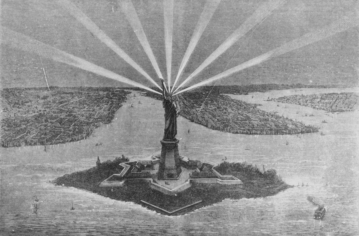 Estátua da Liberdade, de &39;The Graphic&39;, 27 de novembro de 1875 de American School
