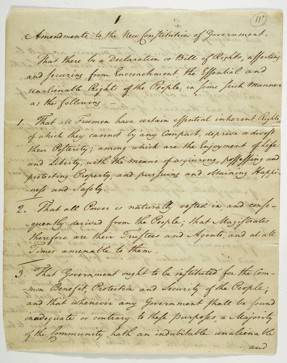 The Bill of Rights, cópia assinada no Federal Hall, 1789 (tinta no papel) de American School