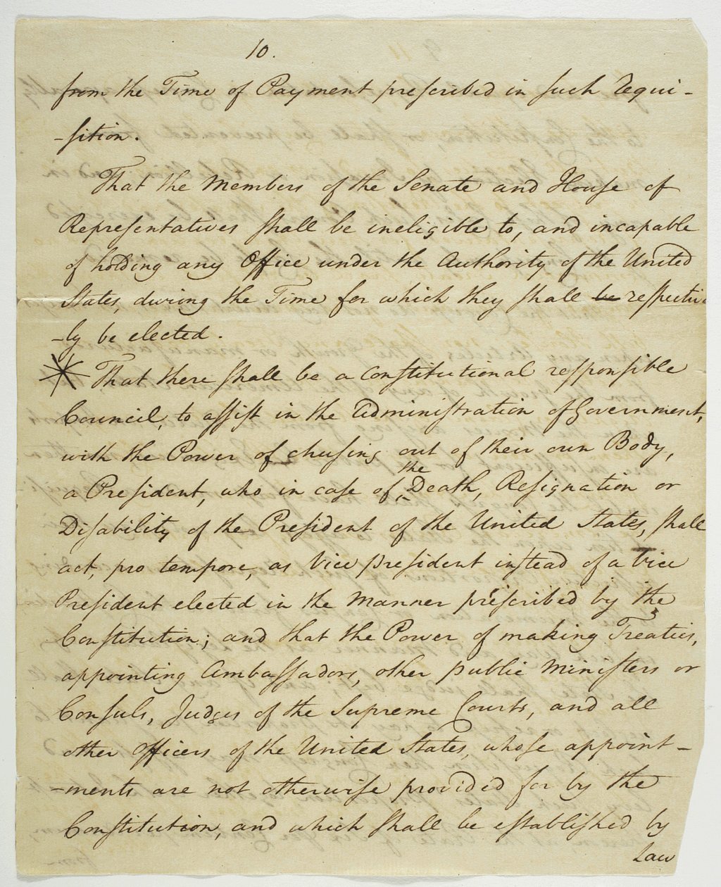The Bill of Rights, cópia assinada no Federal Hall, 1789 (tinta no papel) de American School