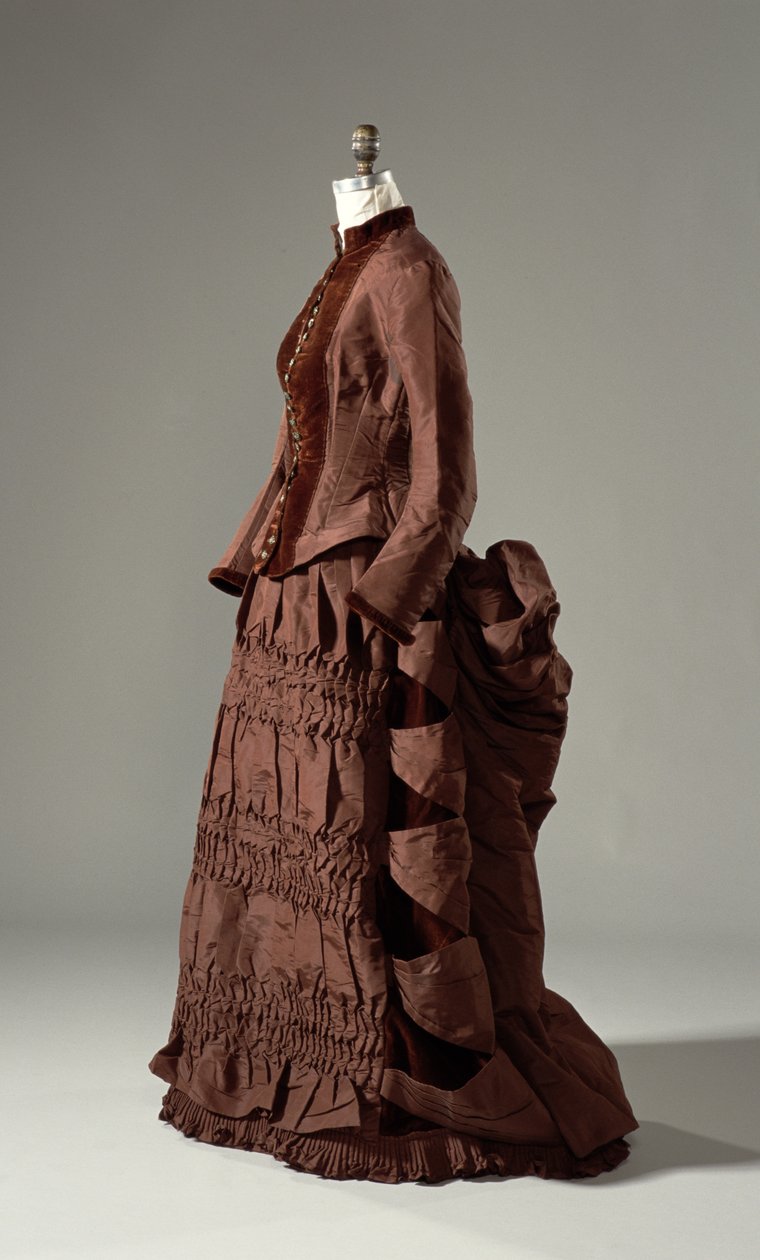 Vestido de Caminhada, c.1880 de American School