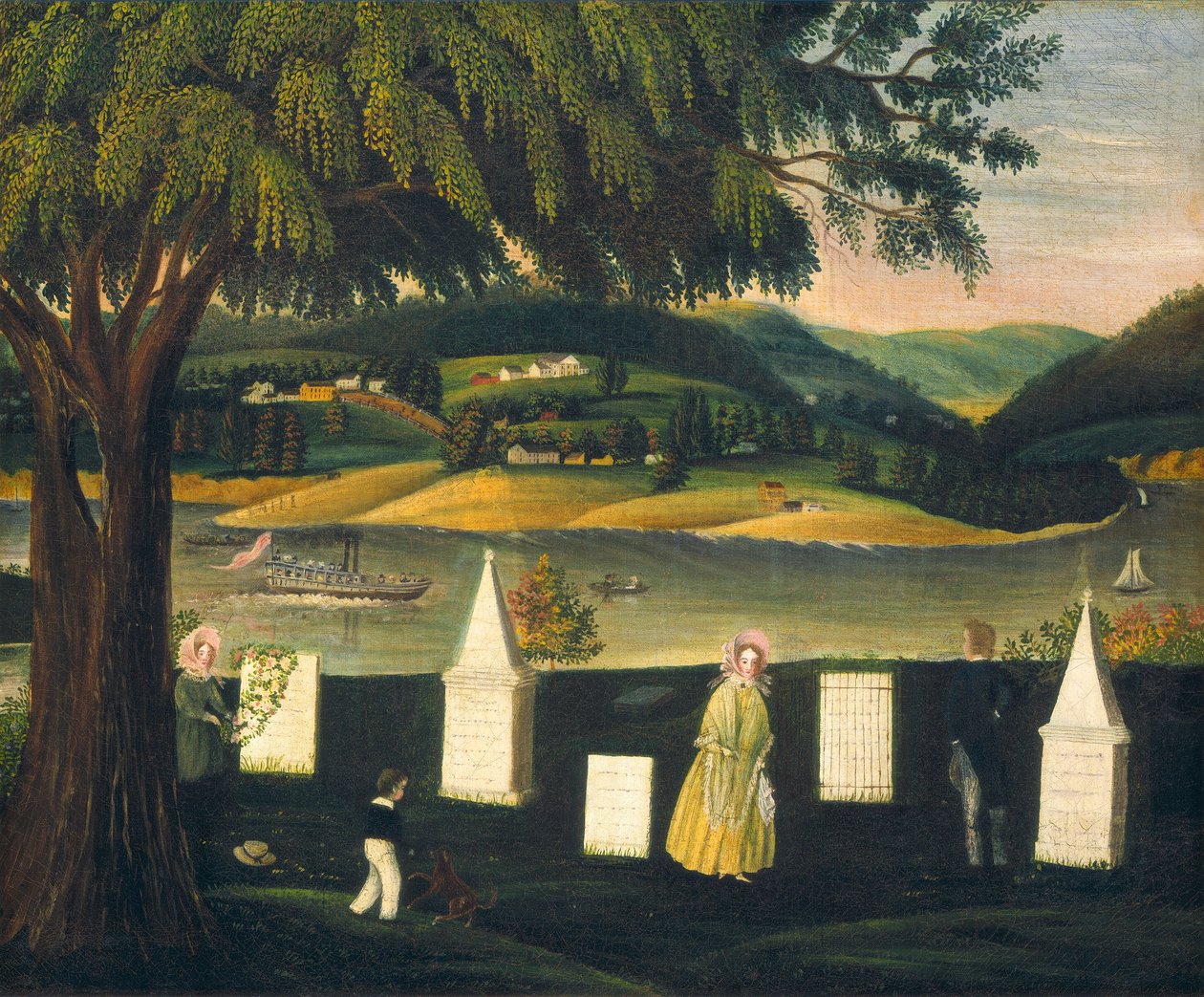 Cemitério Familiar de American 19th Century