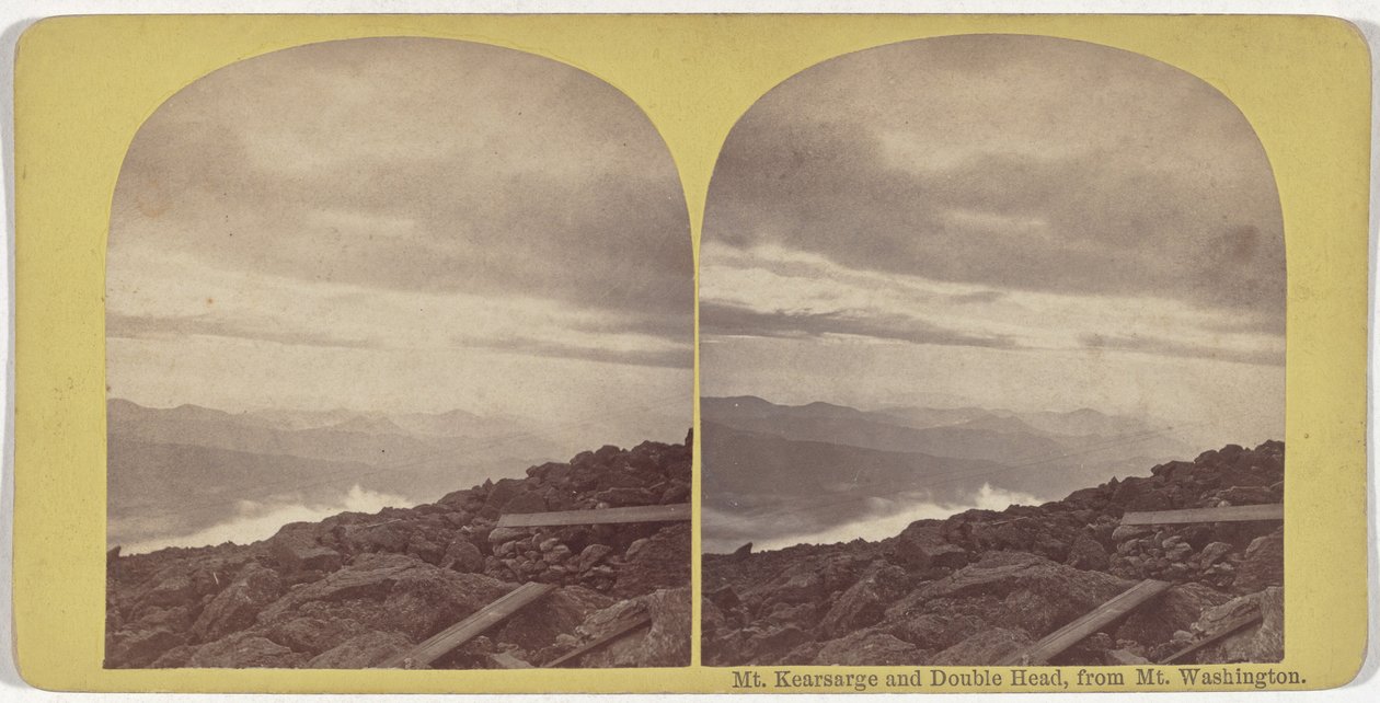 Mt. Kearsarge e Double Head, de Mt. Washington de American 19th Century