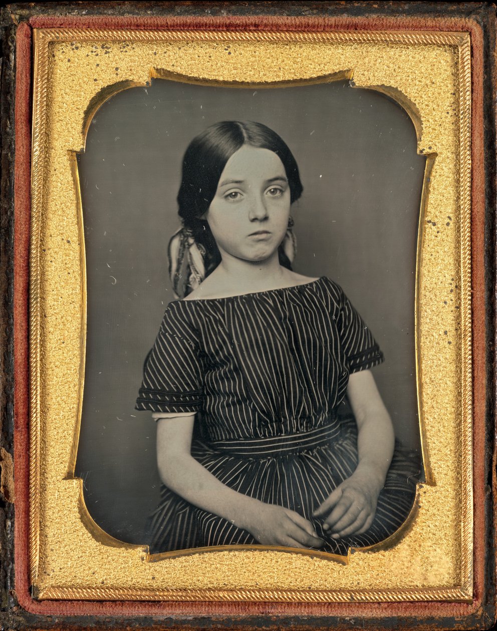 Retrato de uma garota de American 19th Century
