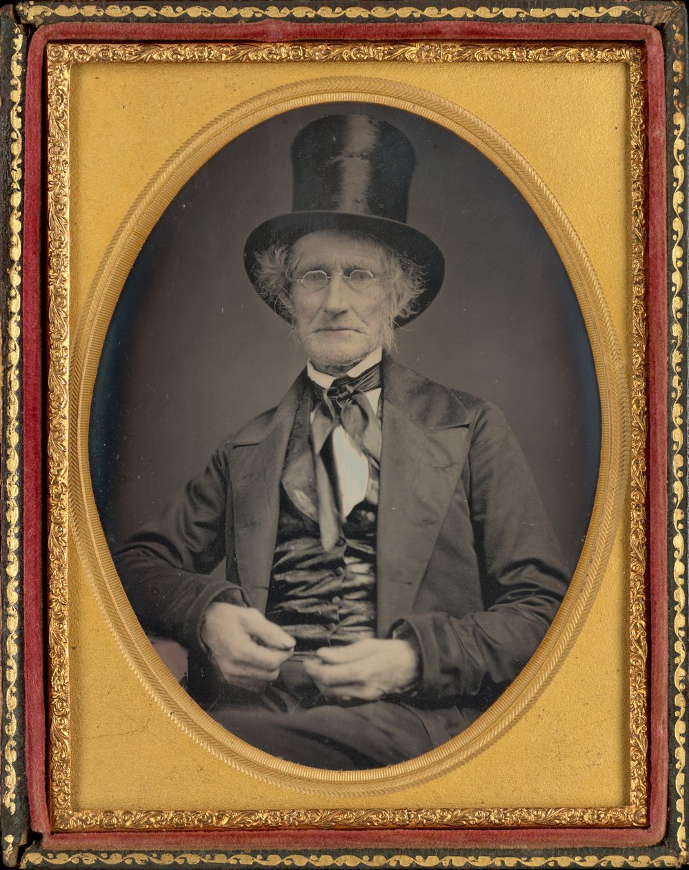 Retrato de um homem de American 19th Century