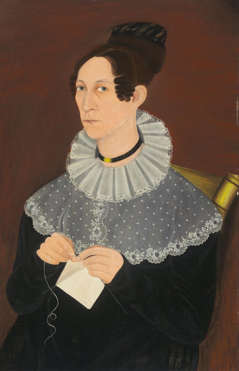 Provavelmente Sarah Cook Arnold Tricô de American 19th Century