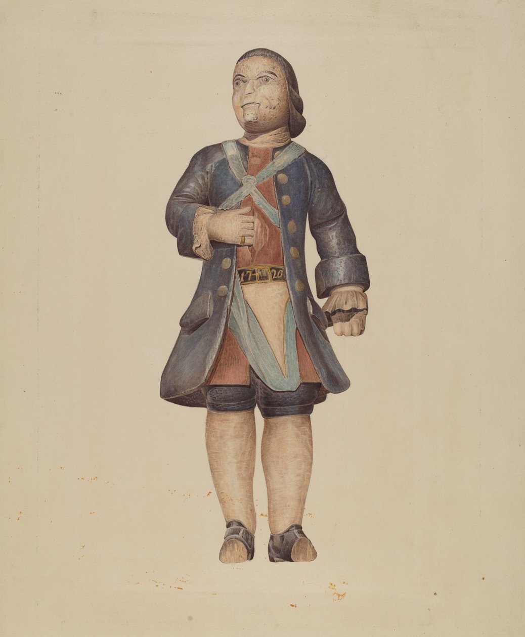 Soldado cabeça de tarugo de American 20th Century