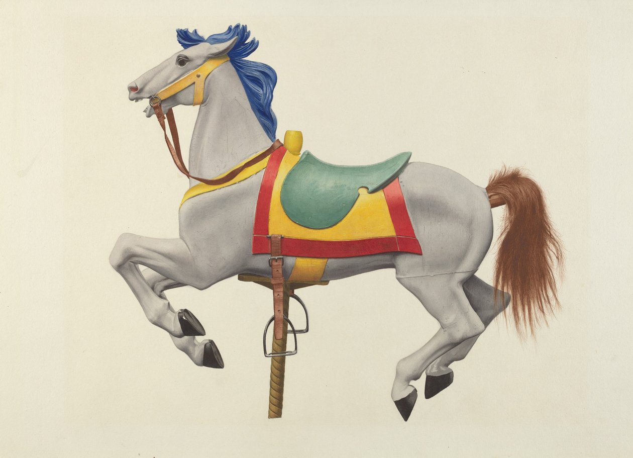 Cavalo Carrossel de American 20th Century