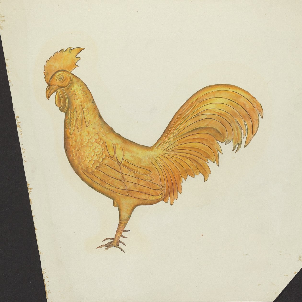 Cata-vento de galo de American 20th Century