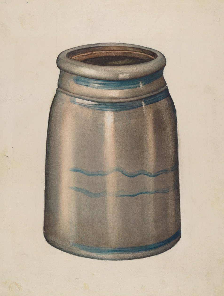 Jarra de barro de American 20th Century