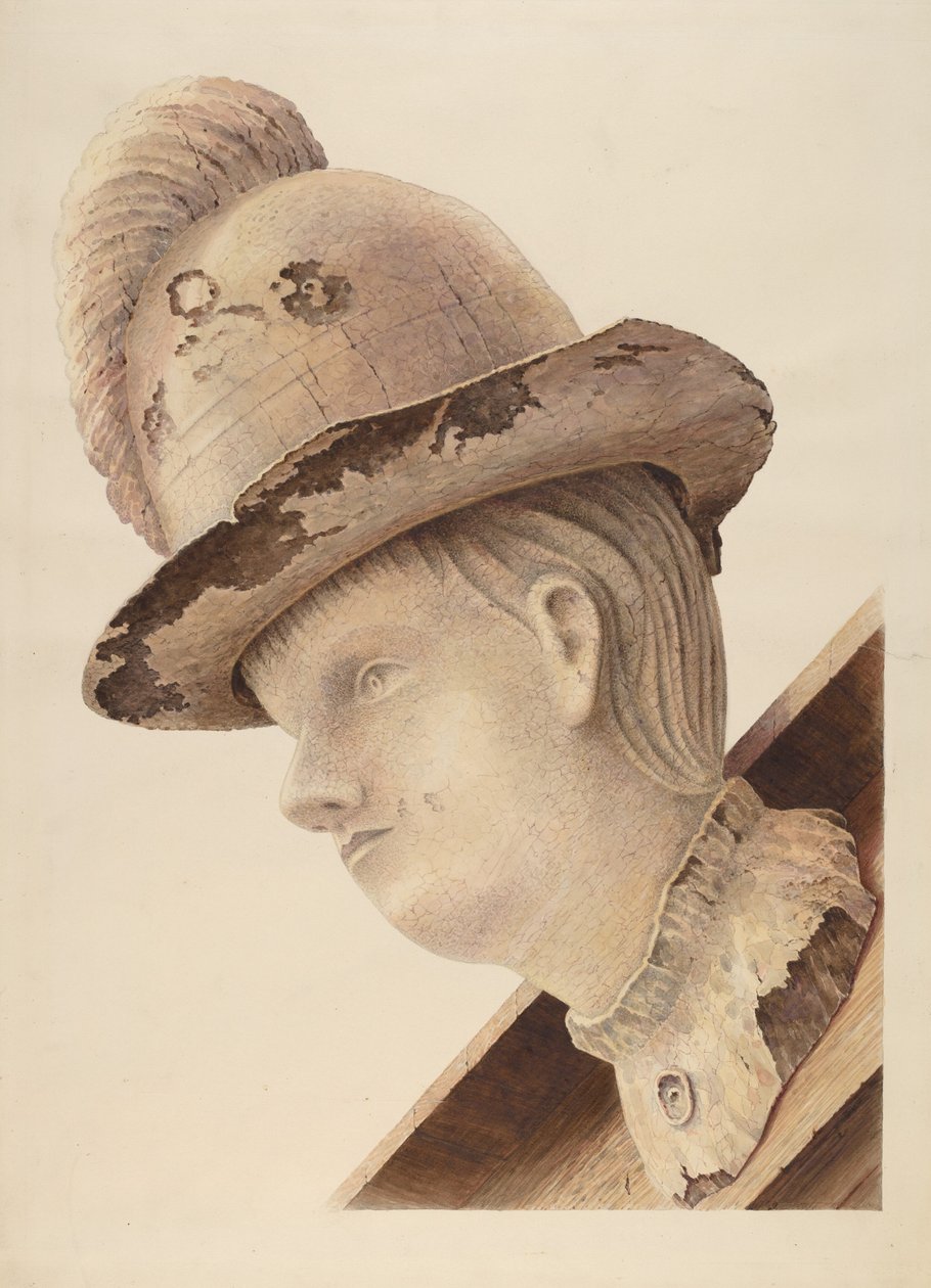Figura de proa da Escuna "Haroldine" de American 20th Century