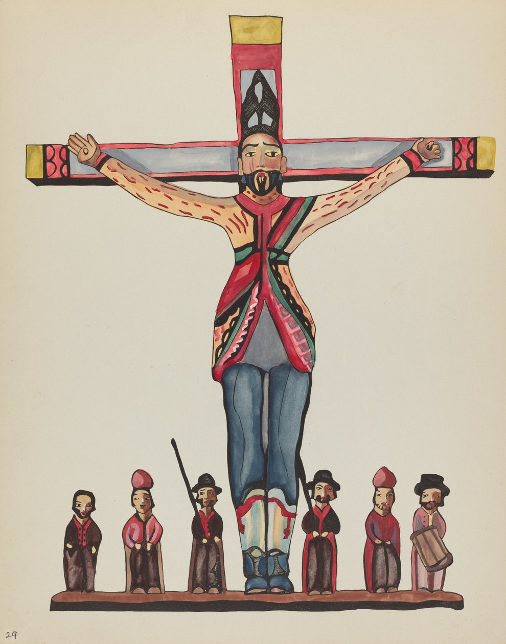 Gravura 29: Santo Acácio: Do Portfólio "Desenhos Coloniais Espanhóis do Novo México" de American 20th Century