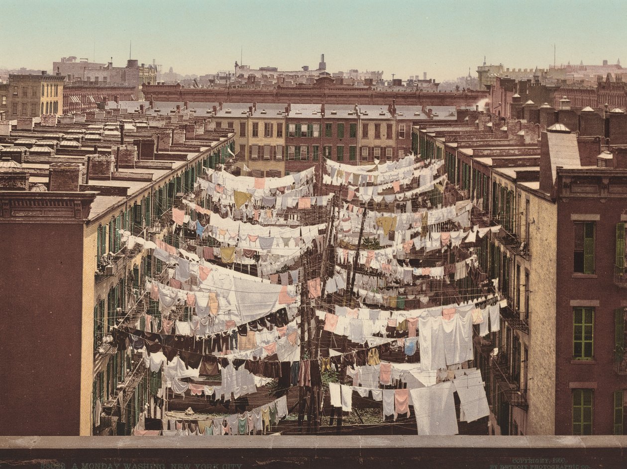 A Monday Washing, Nova York de American 20th Century, Detroit Photographic Company
