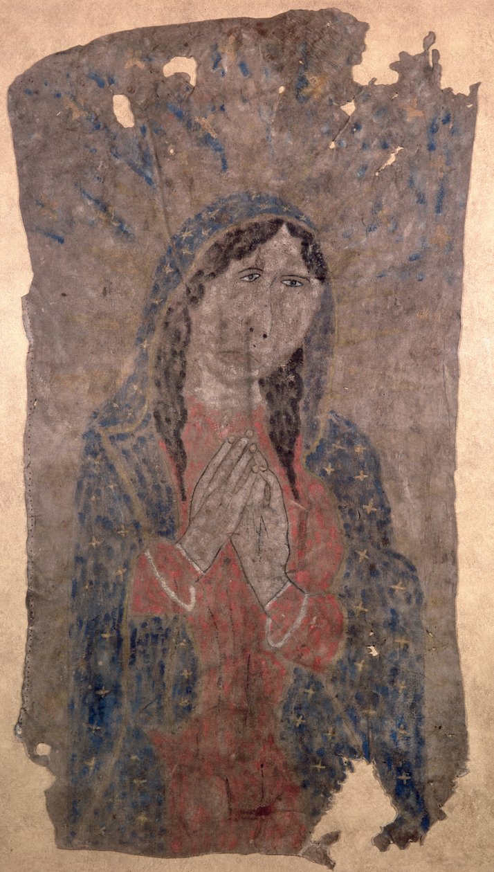 Pintura de uma Madona, índia Pueblo de American Native
