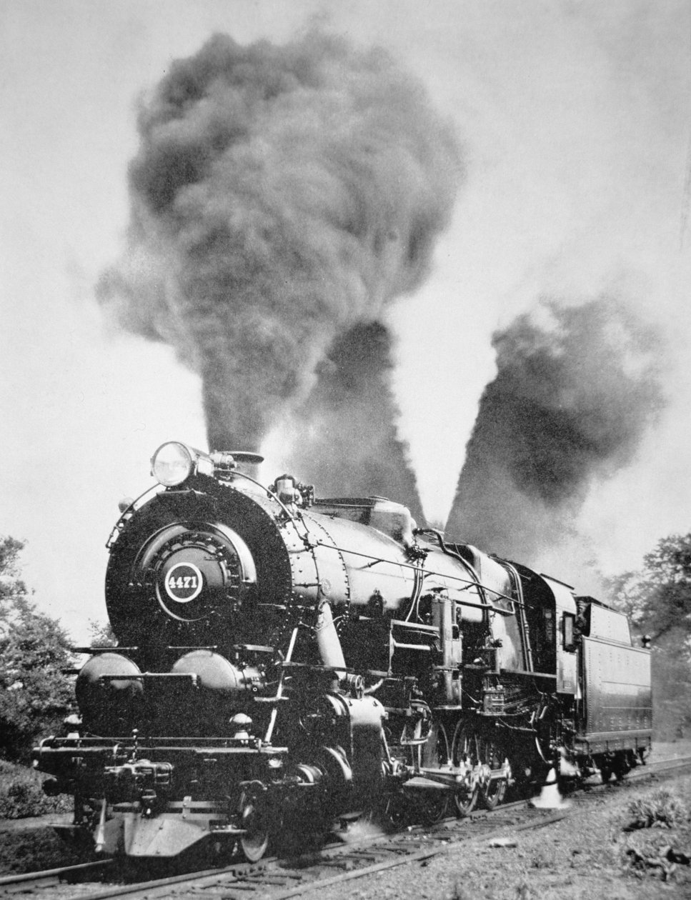 Uma locomotiva Decapod de American Photographer