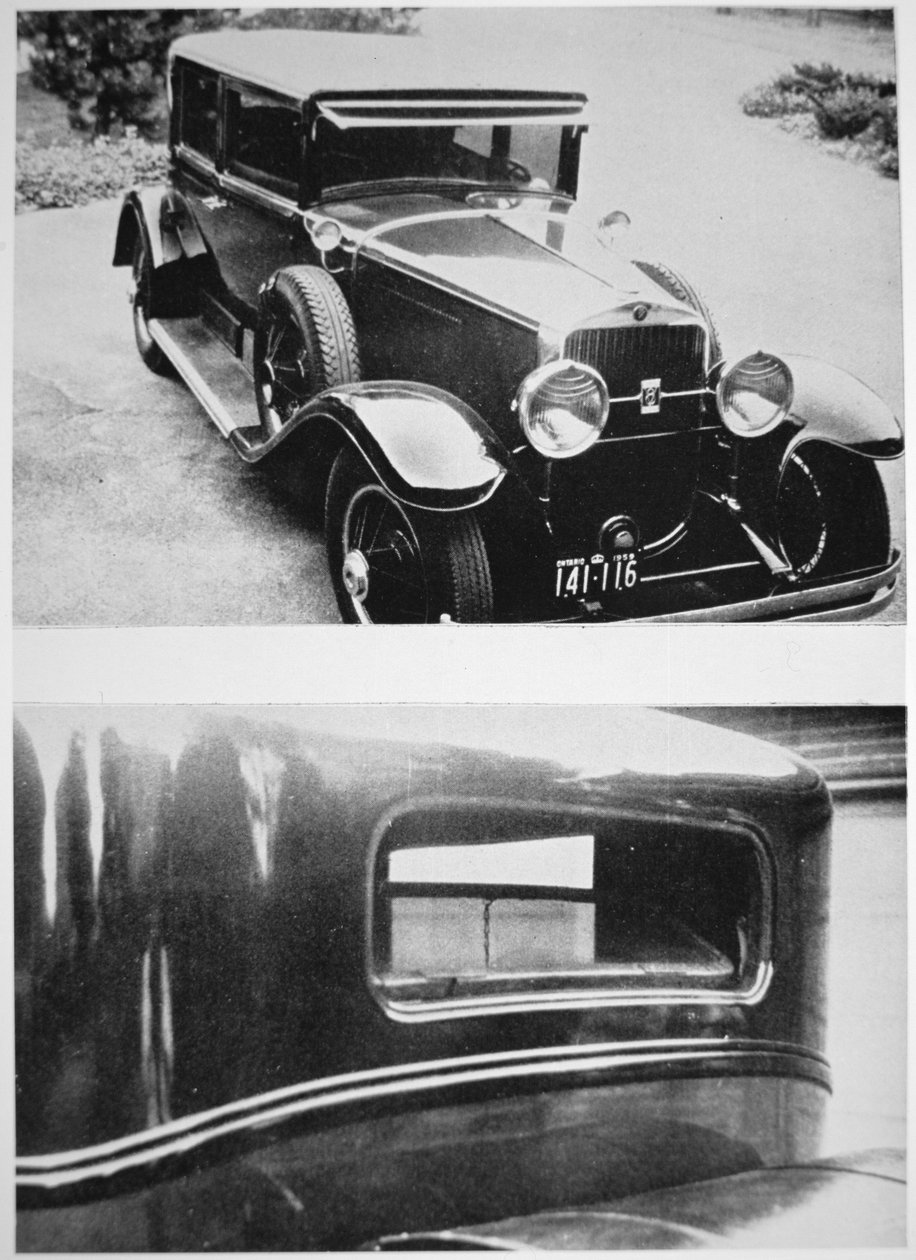 Cadillac blindado de Al Capone (1899-1947) (foto a p/b) de American Photographer