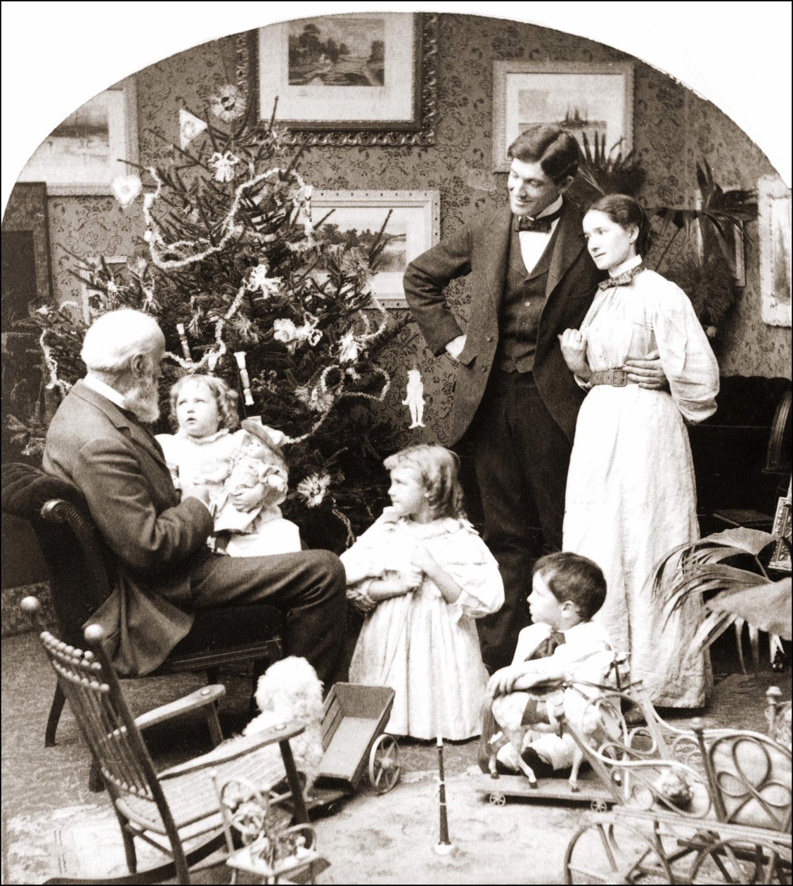 Família americana no dia de Natal de American Photographer