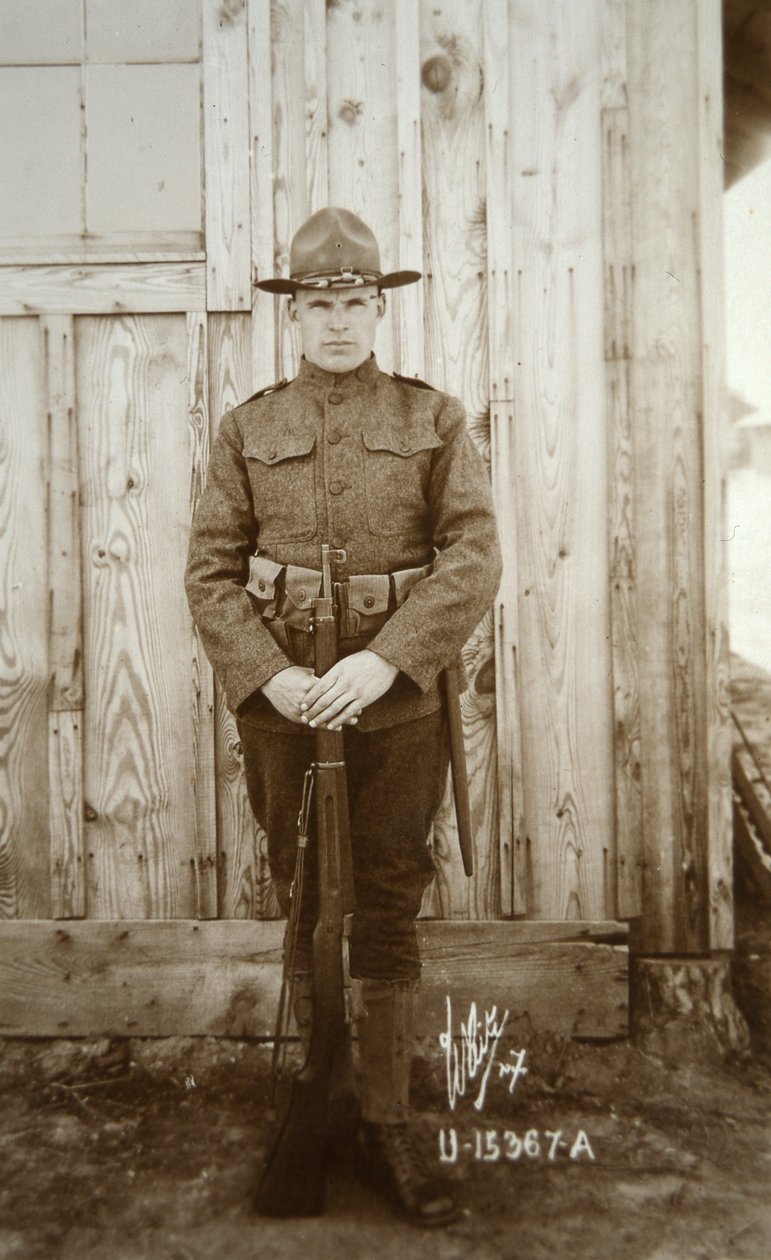 soldado de infantaria americano da Primeira Guerra Mundial de American Photographer