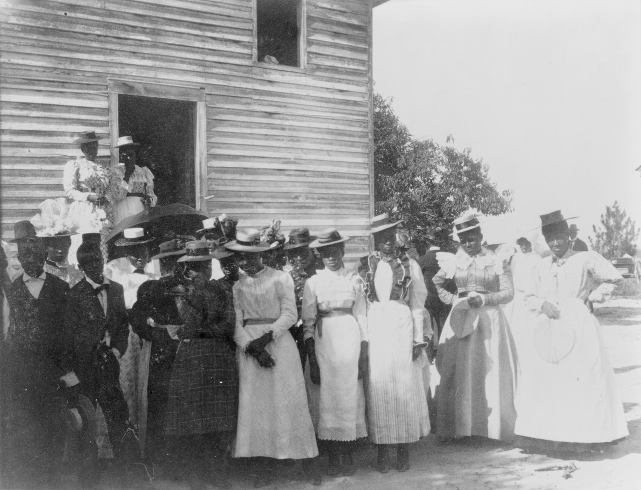 Uma igreja afro-americana na Geórgia, c.1899 (foto a p/b) de American Photographer