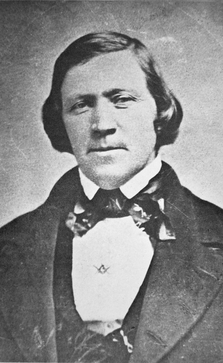 Brigham Young (1801-77) Segundo Presidente da Igreja Mórmon, 43 anos de idade de American Photographer