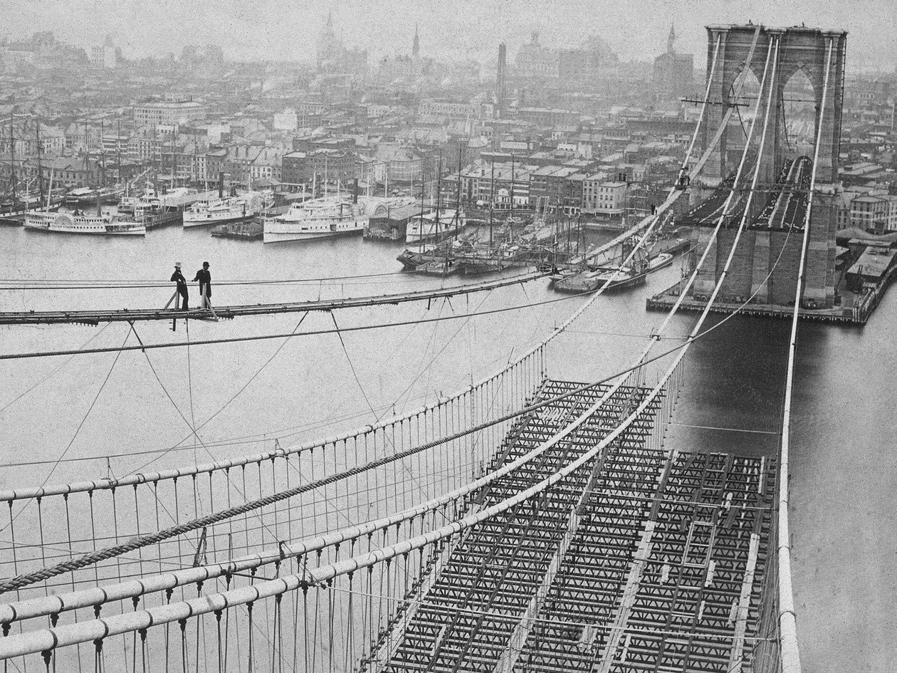 Ponte do Brooklyn, 1883 de American Photographer
