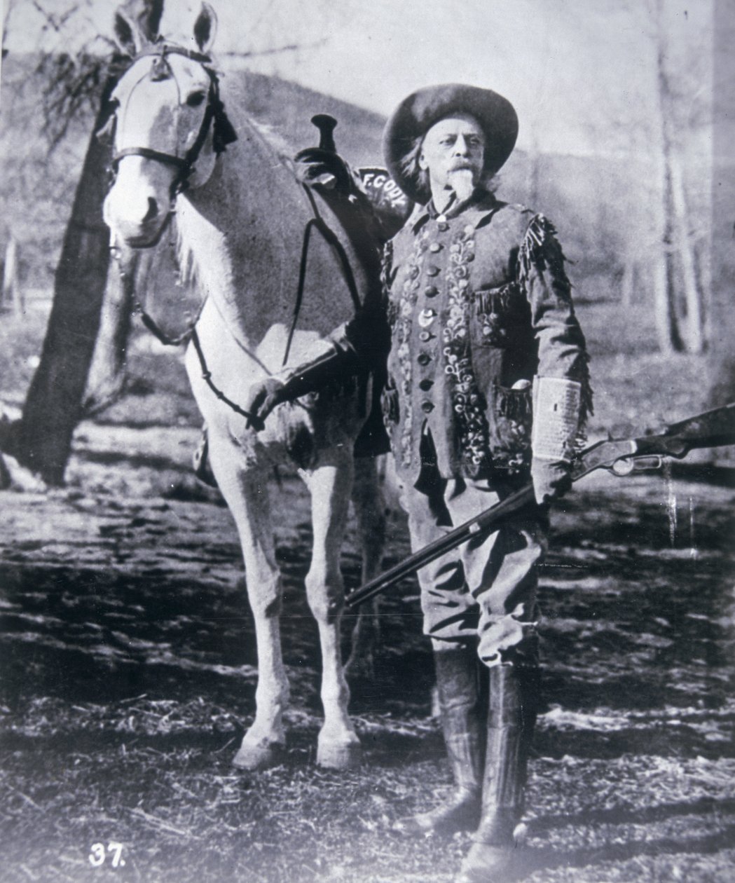 Buffalo Bill Cody (1846-1917) nos seus últimos anos (foto a p/b) de American Photographer