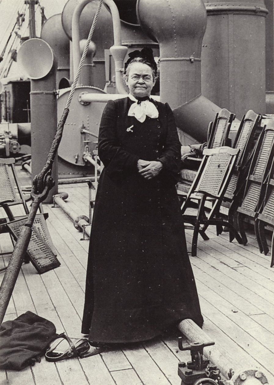 Carrie Nation (1846-1911), ativista americana da temperança radical, c1905 (fotografia a preto e branco) de American Photographer