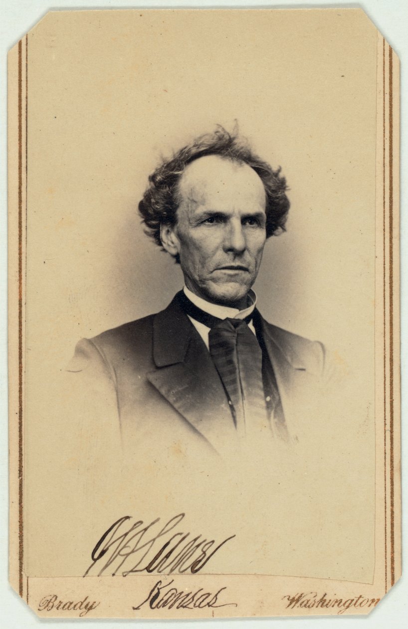 Cartão de visita, James Henry Lane (foto a p-b) de American Photographer