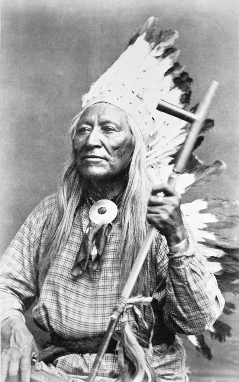 Chefe Washakie (c.1804-1900) (foto a p/b) de American Photographer