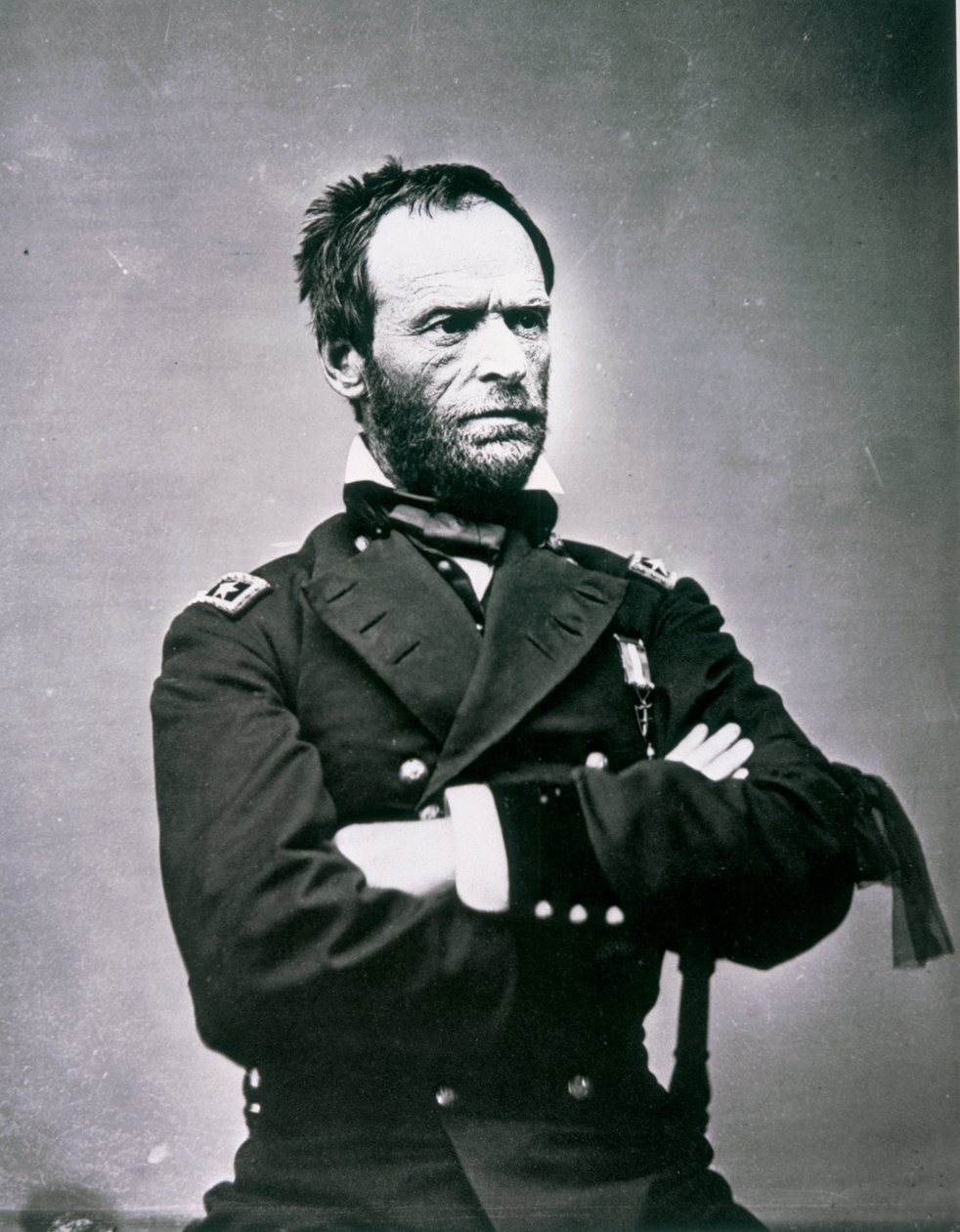 General William T. Sherman (1820-91) (foto a p/b) de American Photographer